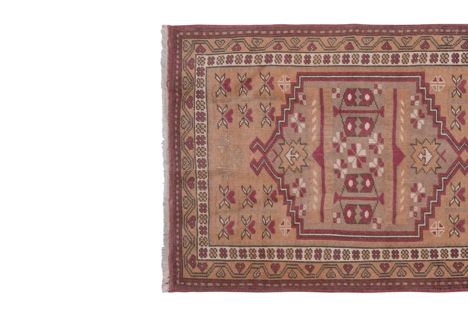 Distressed Turkish Yagcibedir Runner Rug 2'4" X 7'1" - 4