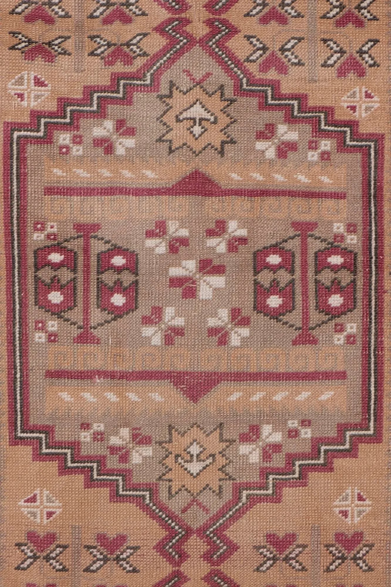 Distressed Turkish Yagcibedir Runner Rug 2'4" X 7'1" - 7