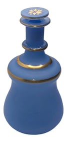 Antique French Blue Opaline Decanter