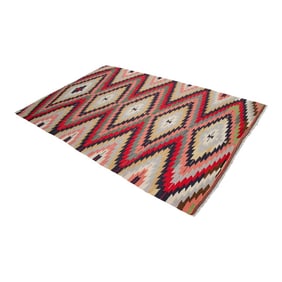 Vintage 5x8 Ft Turkish Rug Kilim – Tribal Living Room Decor Bohemian Style Rug