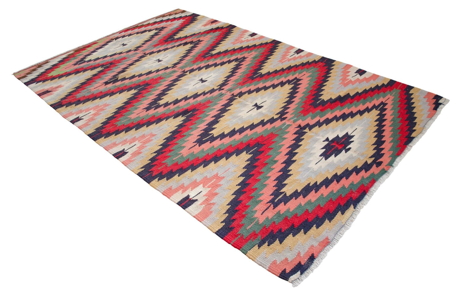 Vintage 5x8 Ft Turkish Rug Kilim – Tribal Living Room Decor Bohemian Style Rug - 5