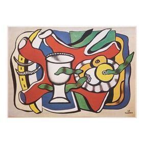 1948 After Fernand Léger, "Still Life With a White Vase" First Edition Period Offset Lithograph