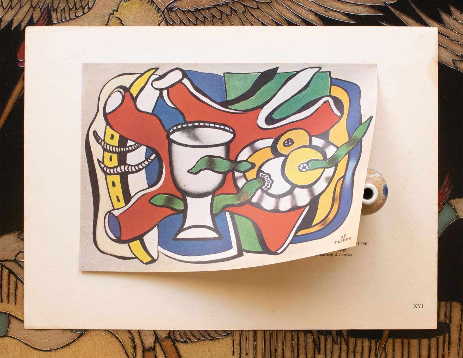 1948 After Fernand Léger, "Still Life With a White Vase" First Edition Period Offset Lithograph - 4