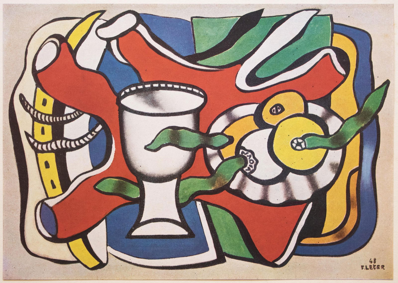 1948 After Fernand Léger, "Still Life With a White Vase" First Edition Period Offset Lithograph - 6