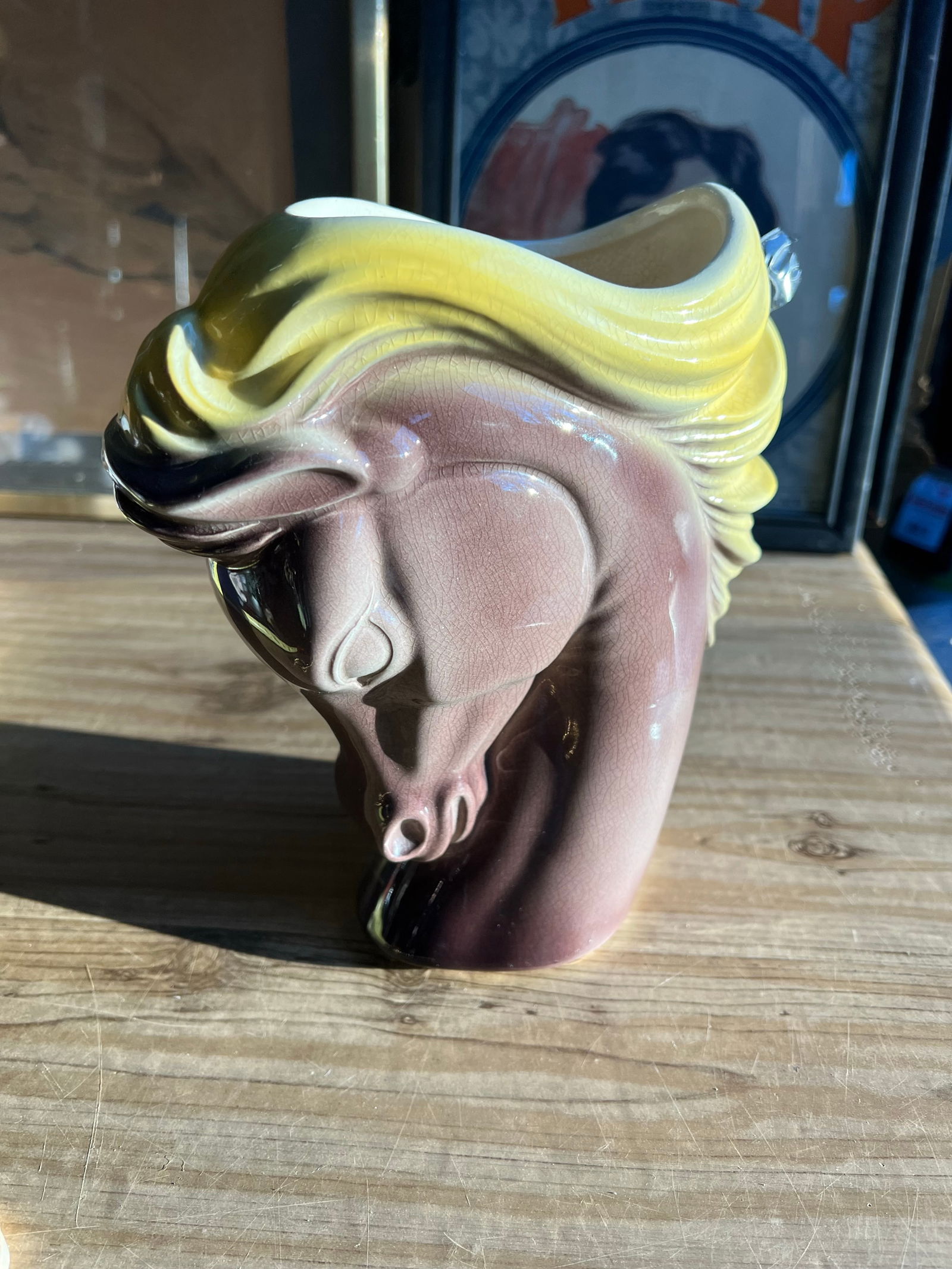 1970s Mid-Century Modern Ceramic Horse Catchall - 5