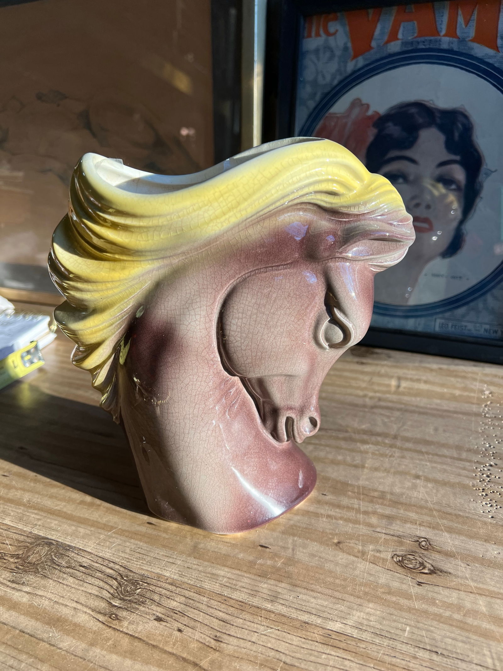 1970s Mid-Century Modern Ceramic Horse Catchall - 6