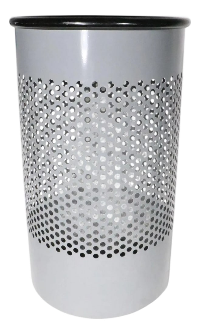 1980s Post Modern Waste Basket Trash Can Designed by Barbieri and Marianelli for Rexite Milano (1 of 12)