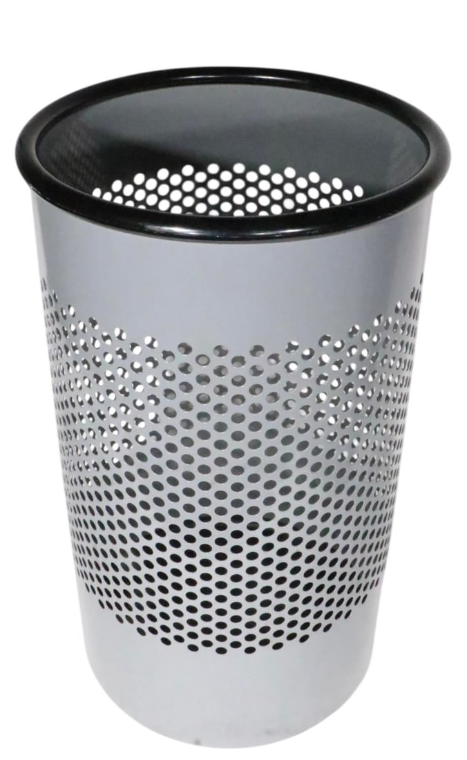 1980s Post Modern Waste Basket Trash Can Designed by Barbieri and Marianelli for Rexite Milano - 4