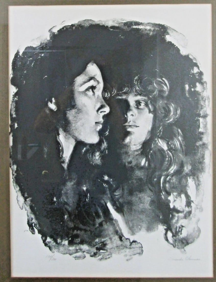 1970s Sandu Liberman Lithograph in the Dark Signed and Numbered in Pencil Framed - 2