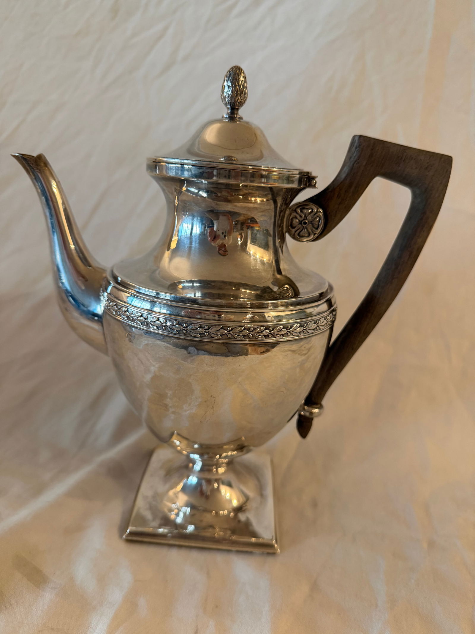 Late 19th Century French Sterling Silver Coffee/Tea Pot & Sugar Bowl – 2 Pieces - 3