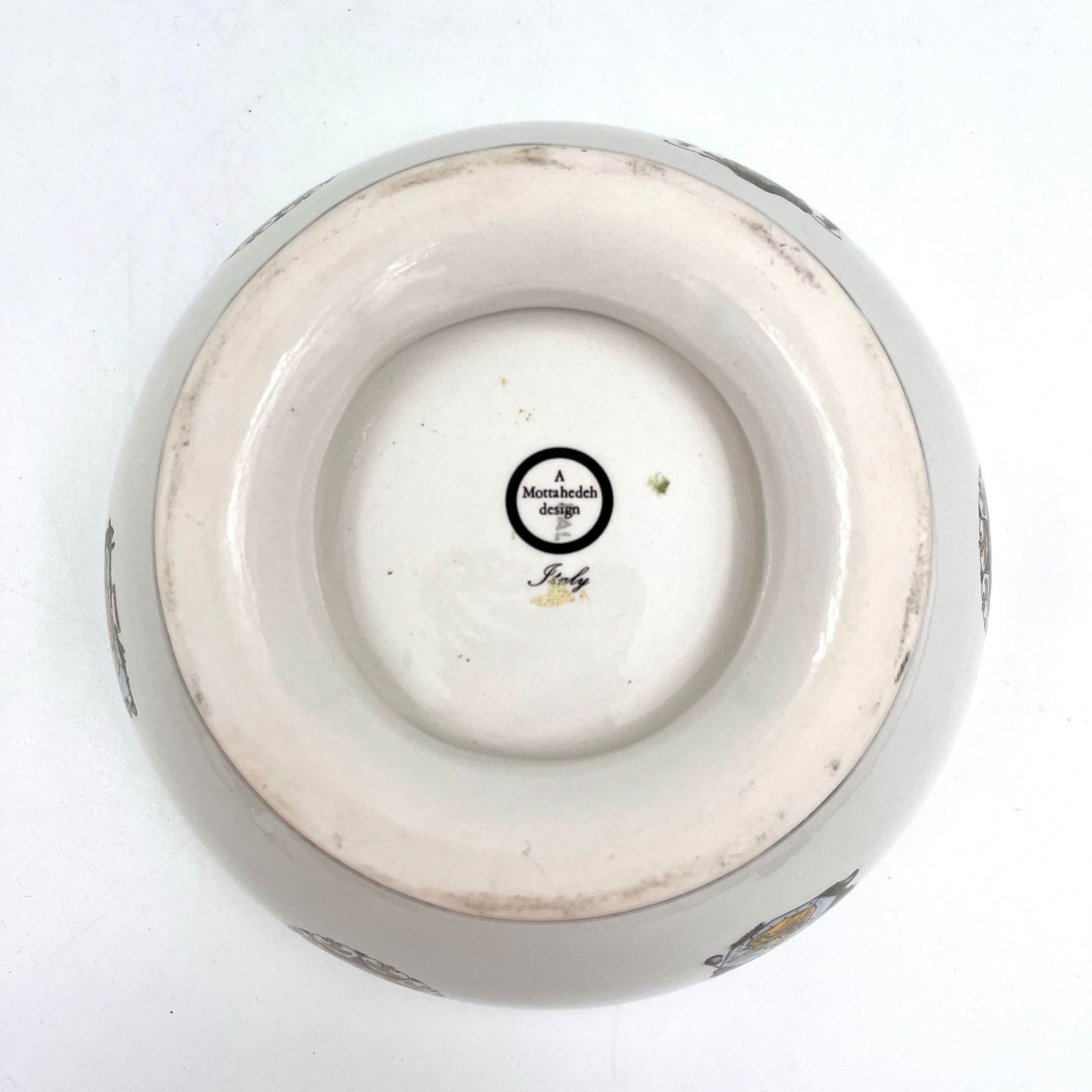 Vintage Mottahedeh Footed Bowl Featuring Maps & Rivers of France - 5