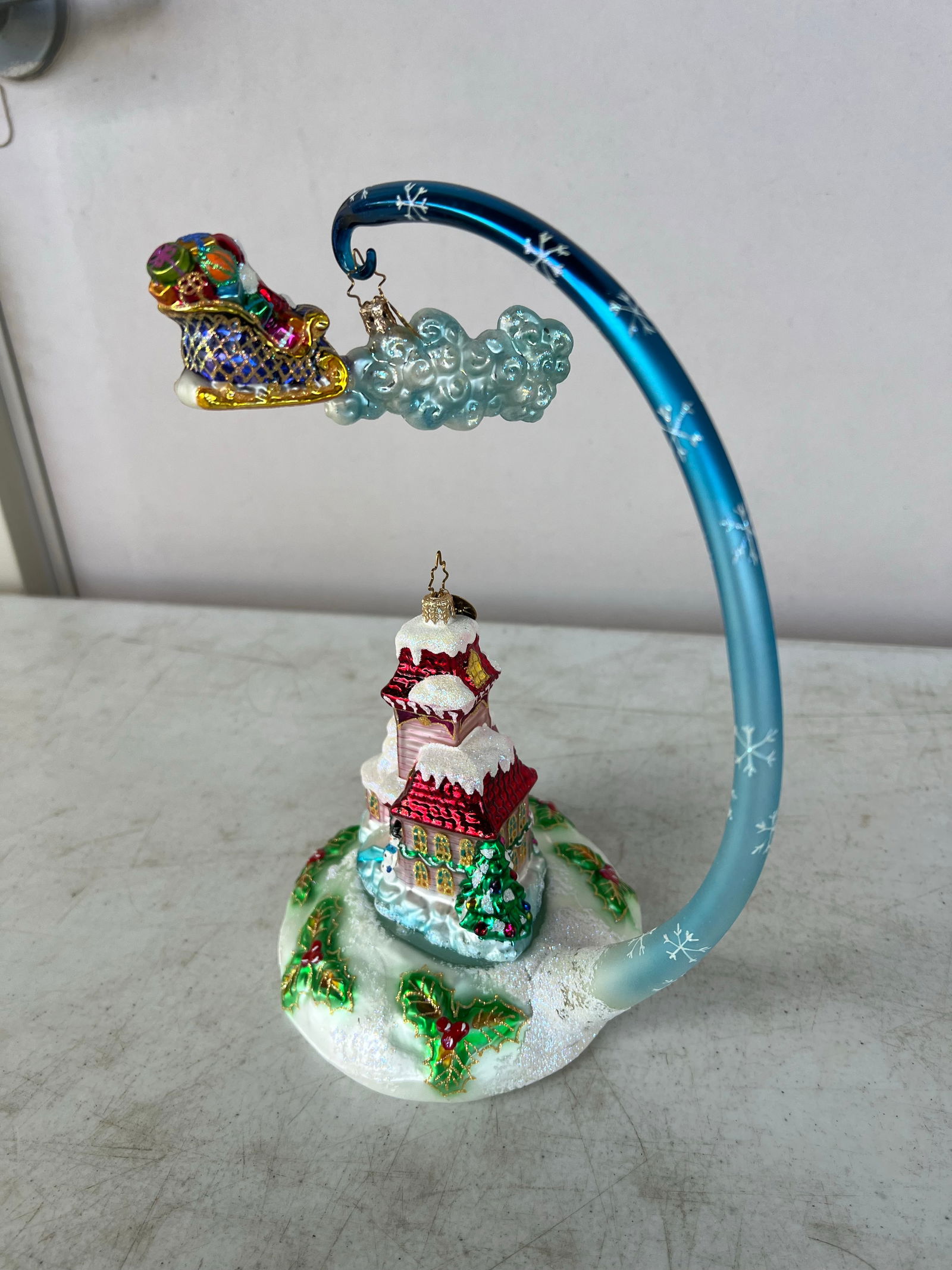 Christopher Radko Santa's Midnight Magic Sleigh- 3 Pieces - 2