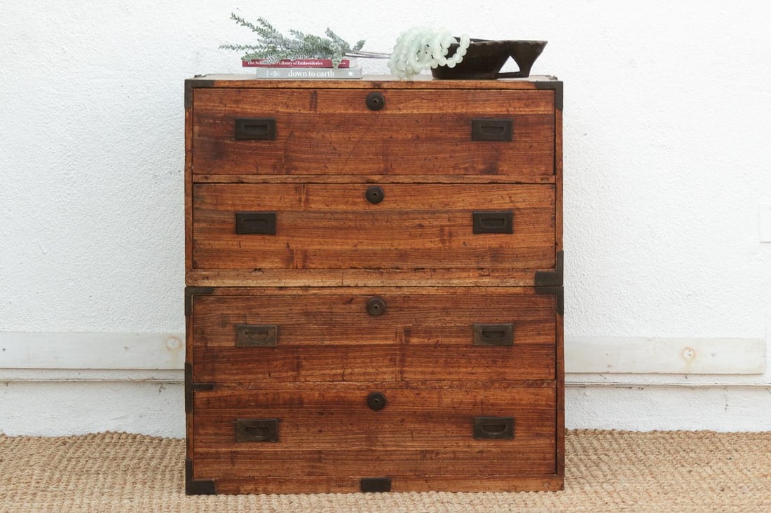 Antique Japanese Stacking Tansu Chest - 2