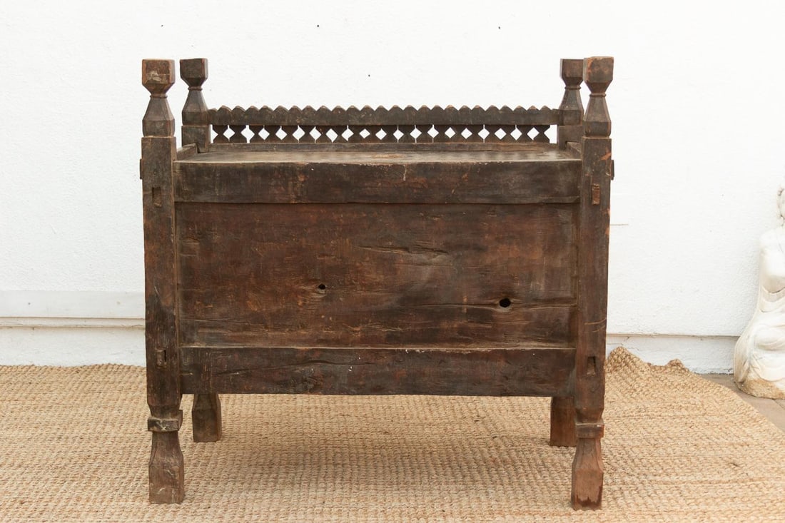 Antique Finely Carved Swat Valley Chest Cabinet - 9
