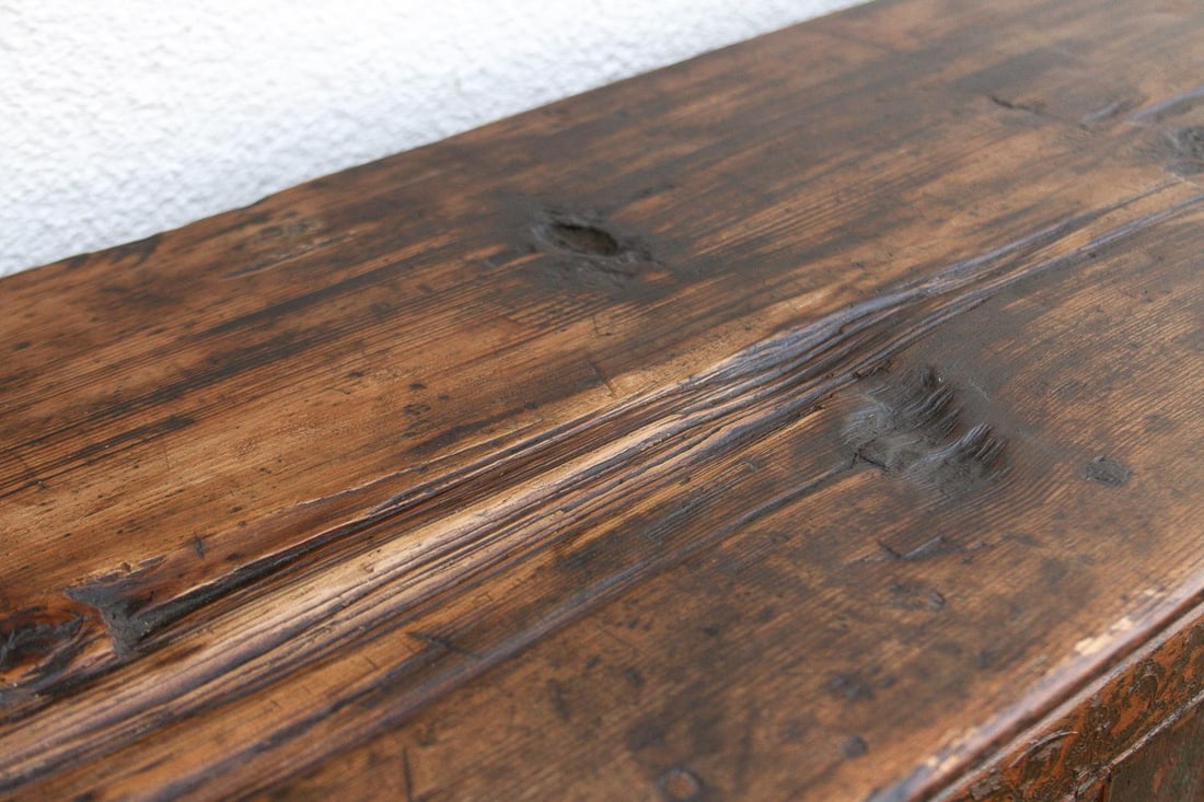 Antique Himalayas Hand-Painted Tibetan Cabinet - 5