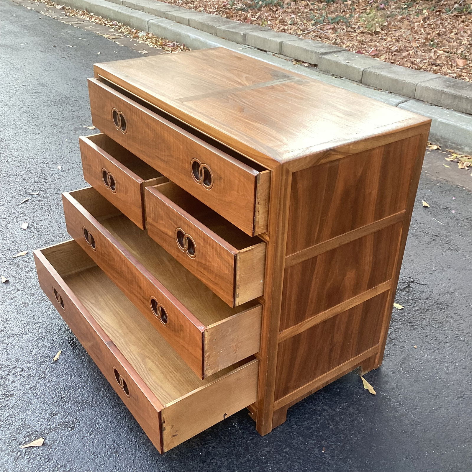 Mid 20th Century Michael Taylor for Baker Furniture Walnut Chest of Drawers - 3
