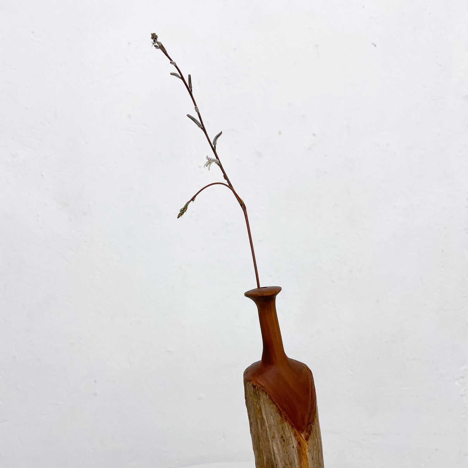 1970s Sculptural Studio Vase Wood Free Form - 2