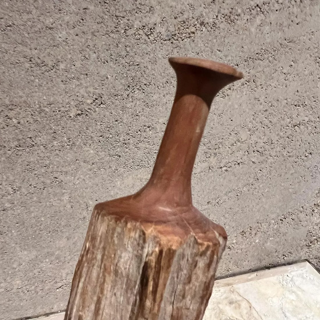 1970s Sculptural Studio Vase Wood Free Form - 5