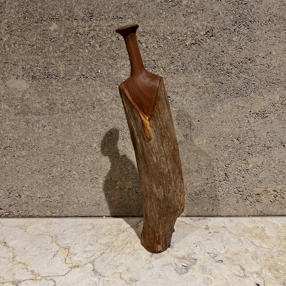 1970s Sculptural Studio Vase Wood Free Form - 6