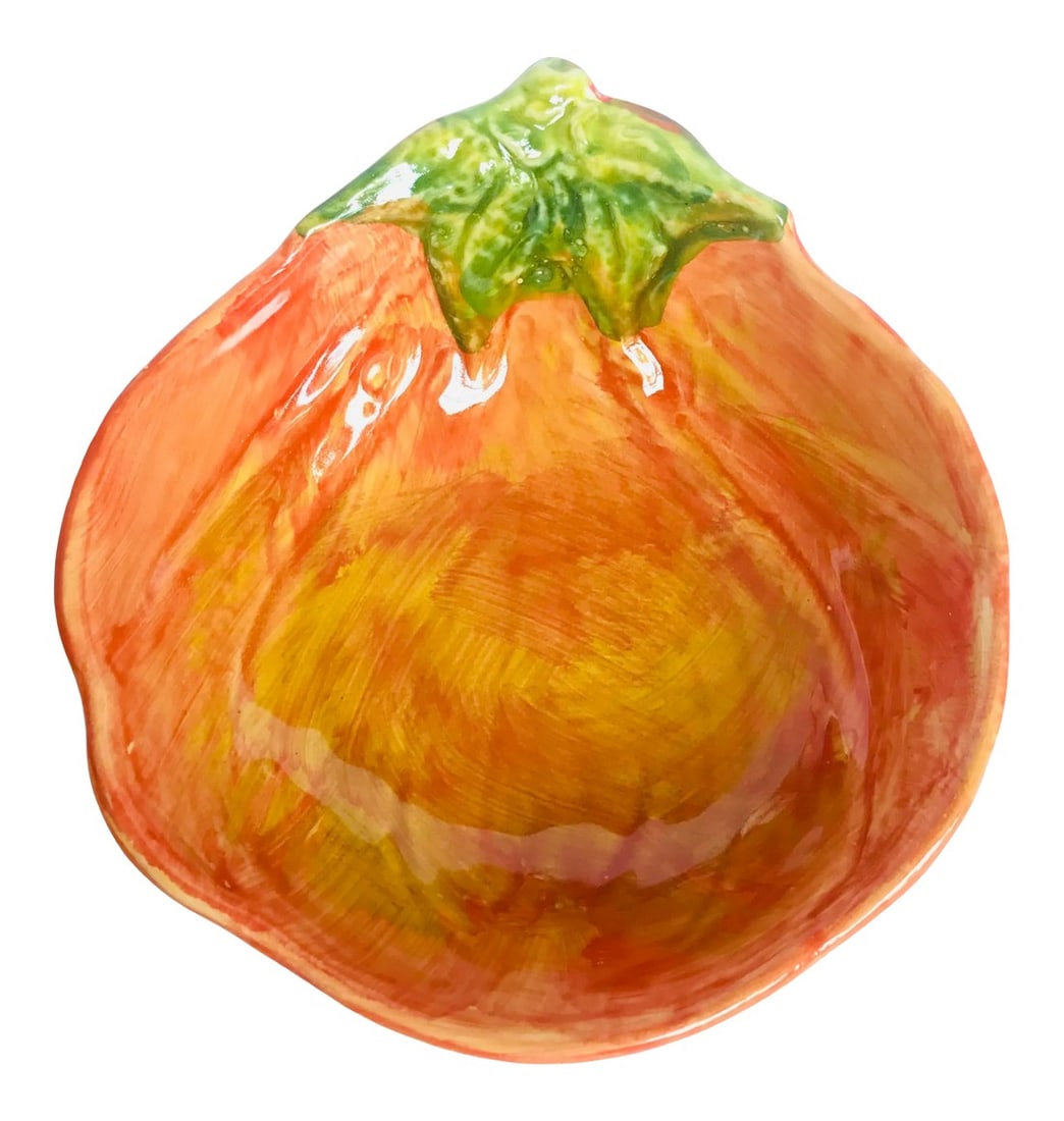 Late 20th Century Italian Majolica Tomato Dish (1 of 5)