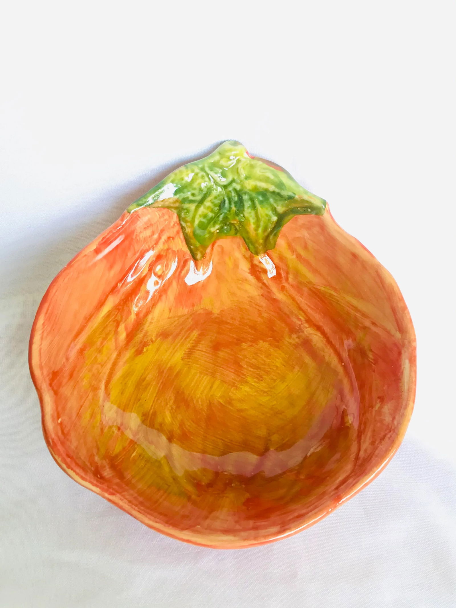 Late 20th Century Italian Majolica Tomato Dish - 5