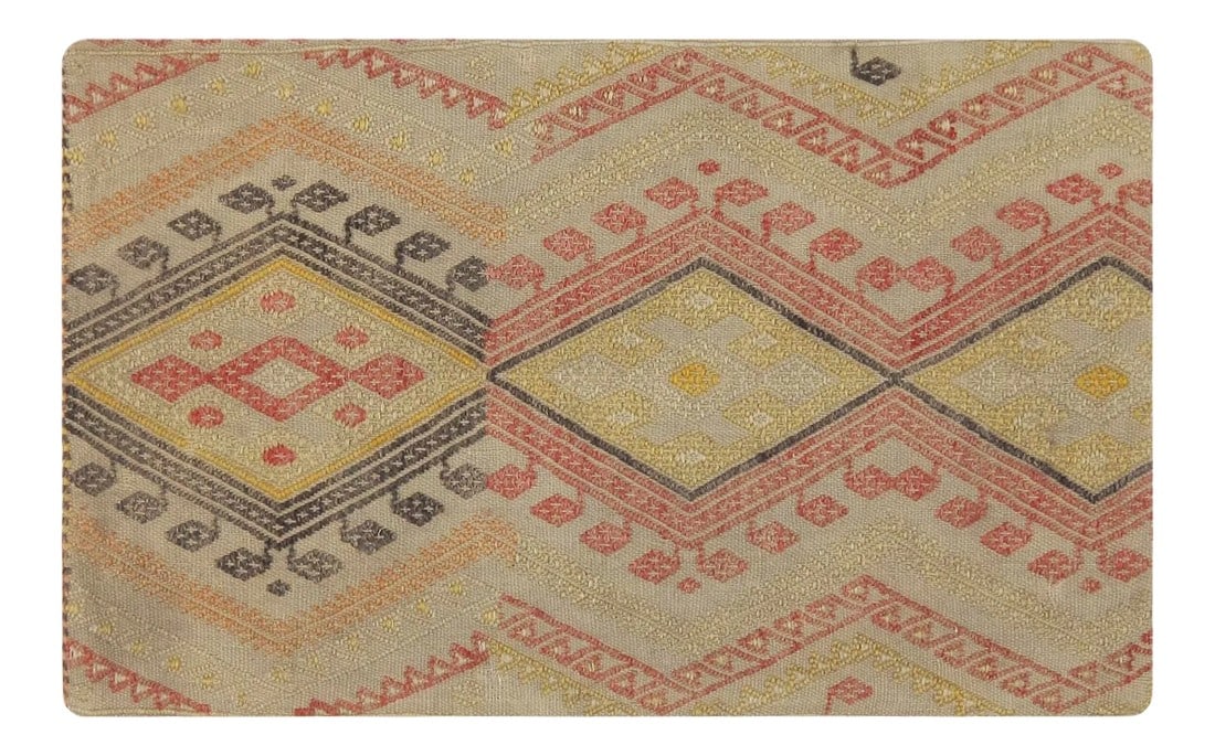 Vintage Turkish Accent Pillow Cover: Introducing our Turkish Vintage kilim pillows. Each of these one of a kind pillows are handmade by expert artisans. Composed of traditional Anatolian patterns and designs these pillowcases are sure