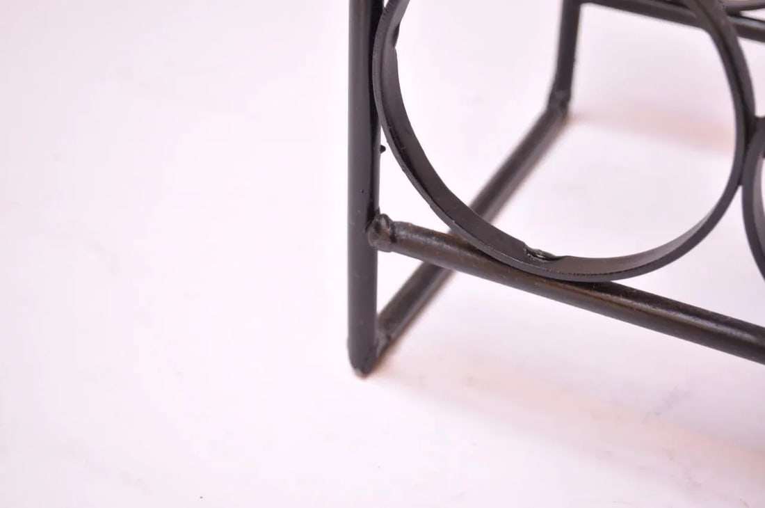 Arthur Umanoff Wrought Iron Seventeen-Bottle Wine Holder - 6