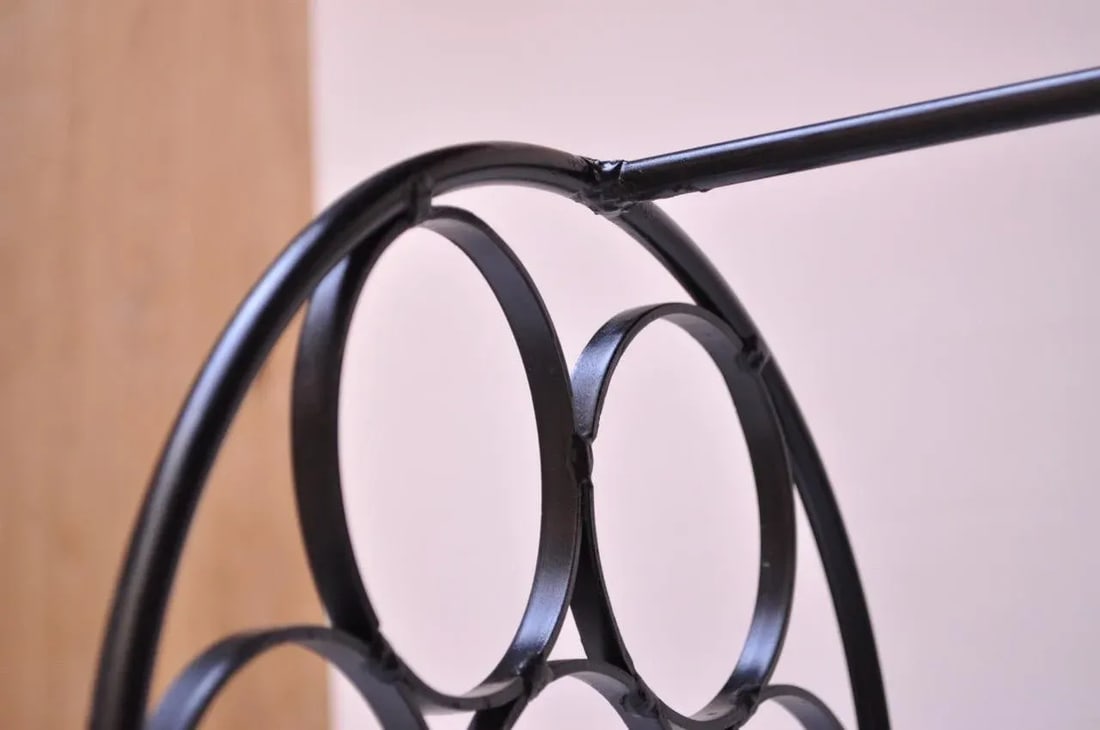 Arthur Umanoff Wrought Iron Seventeen-Bottle Wine Holder - 9