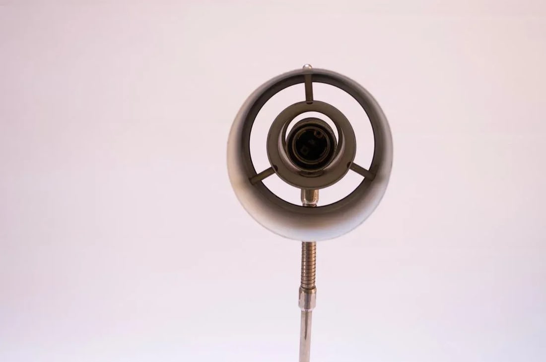 Midcentury Swedish Modern Gooseneck Table Lamp by EwÃ¥ Värnamo - 10