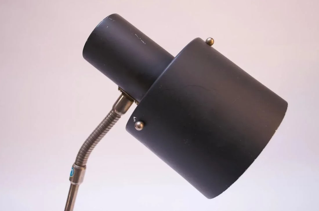 Midcentury Swedish Modern Gooseneck Table Lamp by EwÃ¥ Värnamo - 11