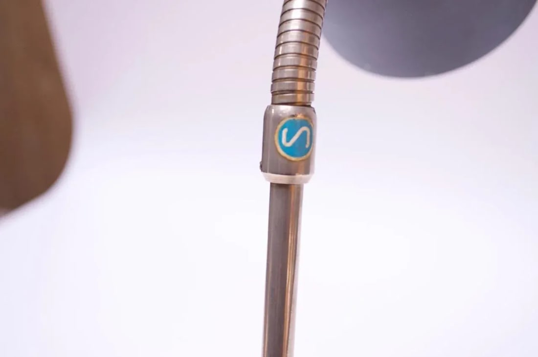 Midcentury Swedish Modern Gooseneck Table Lamp by EwÃ¥ Värnamo - 5