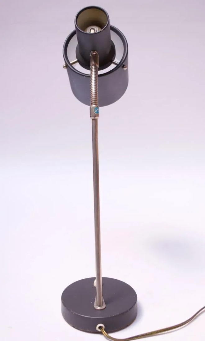Midcentury Swedish Modern Gooseneck Table Lamp by EwÃ¥ Värnamo - 9