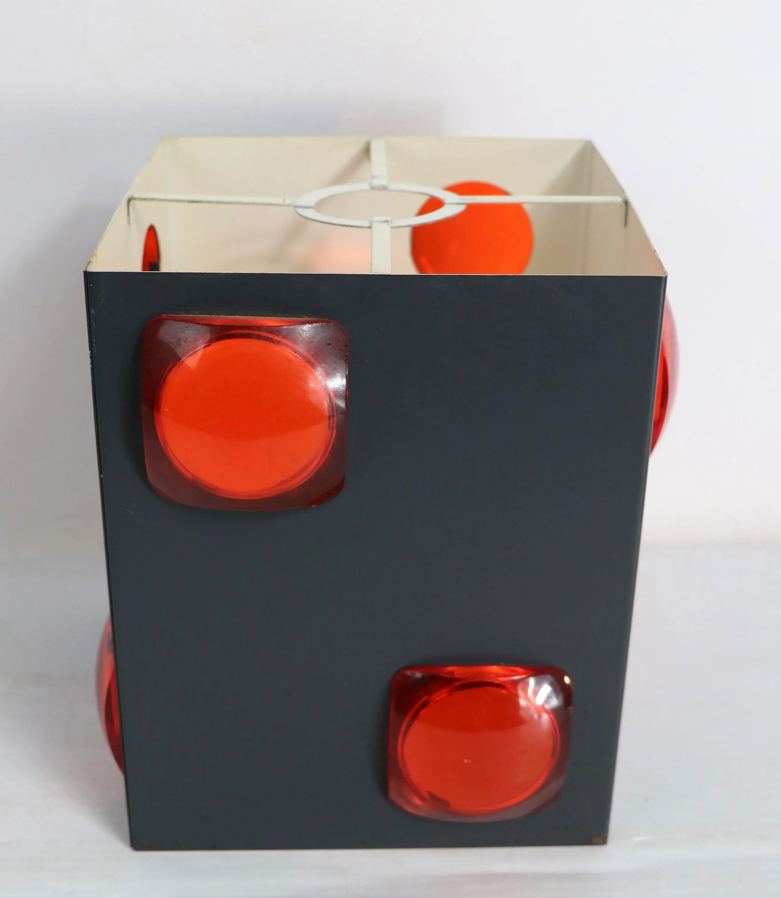 Mid Century Jeweled Shade Possibly Lightolier After Sarfatti - 3