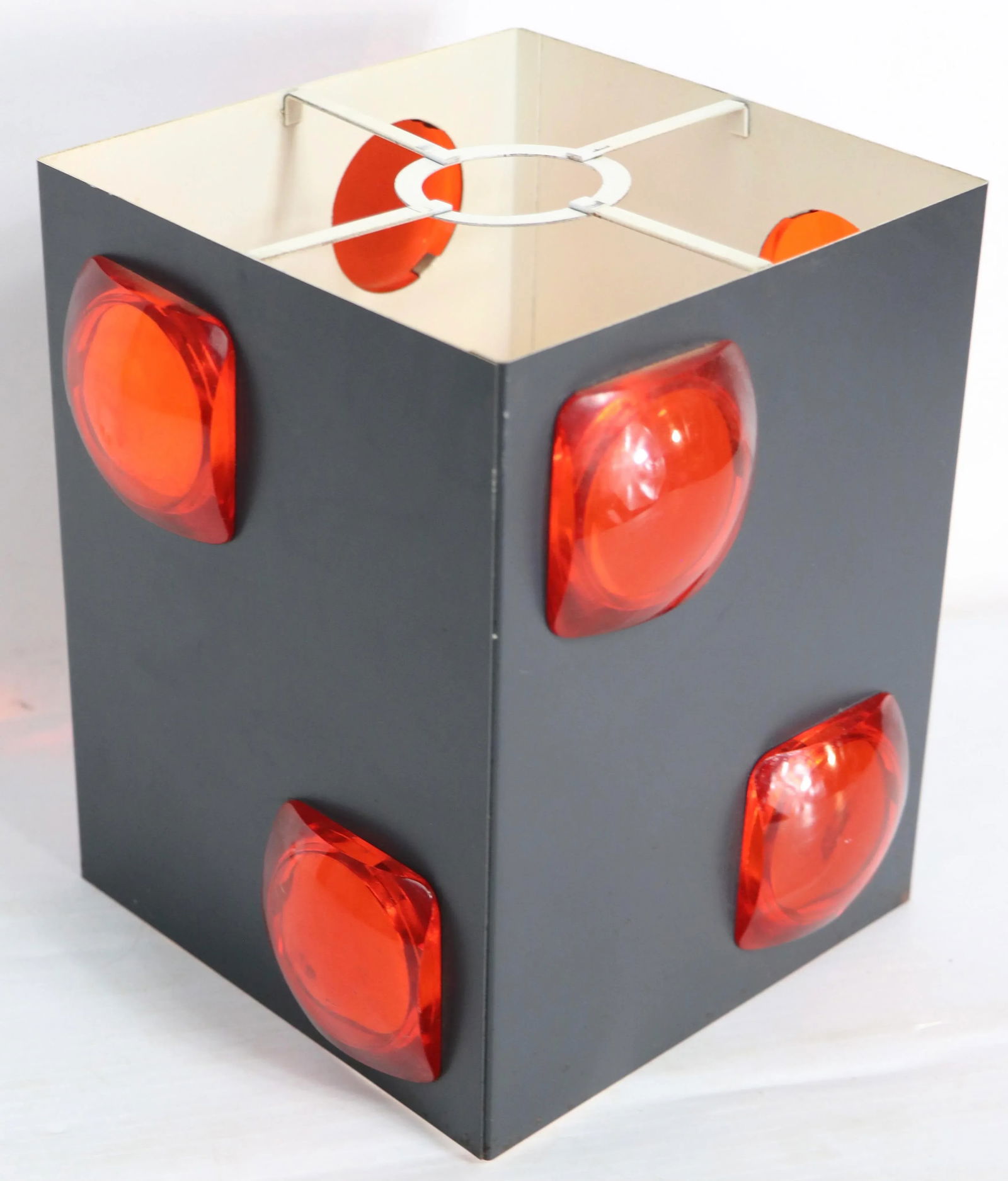 Mid Century Jeweled Shade Possibly Lightolier After Sarfatti - 4