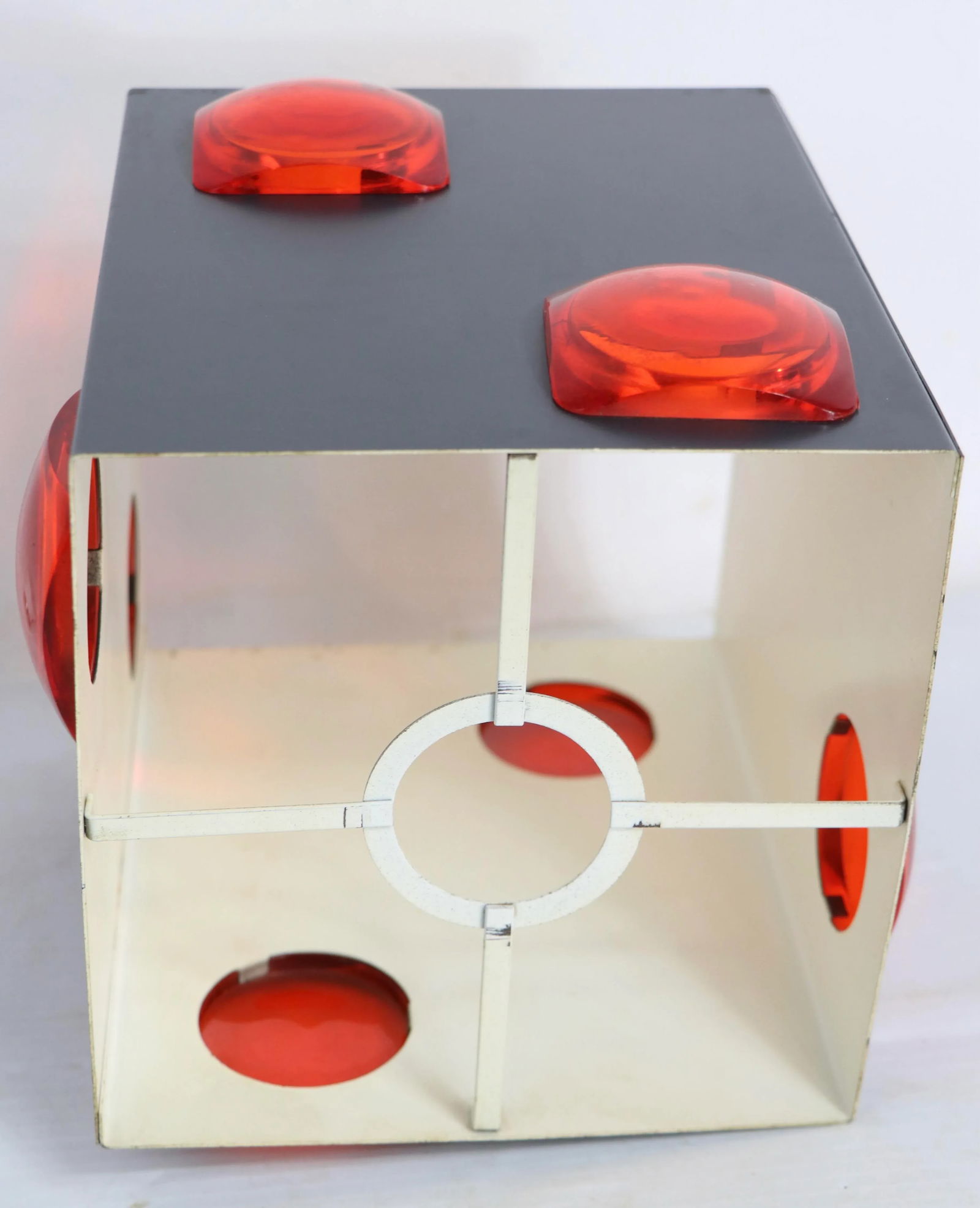 Mid Century Jeweled Shade Possibly Lightolier After Sarfatti - 5