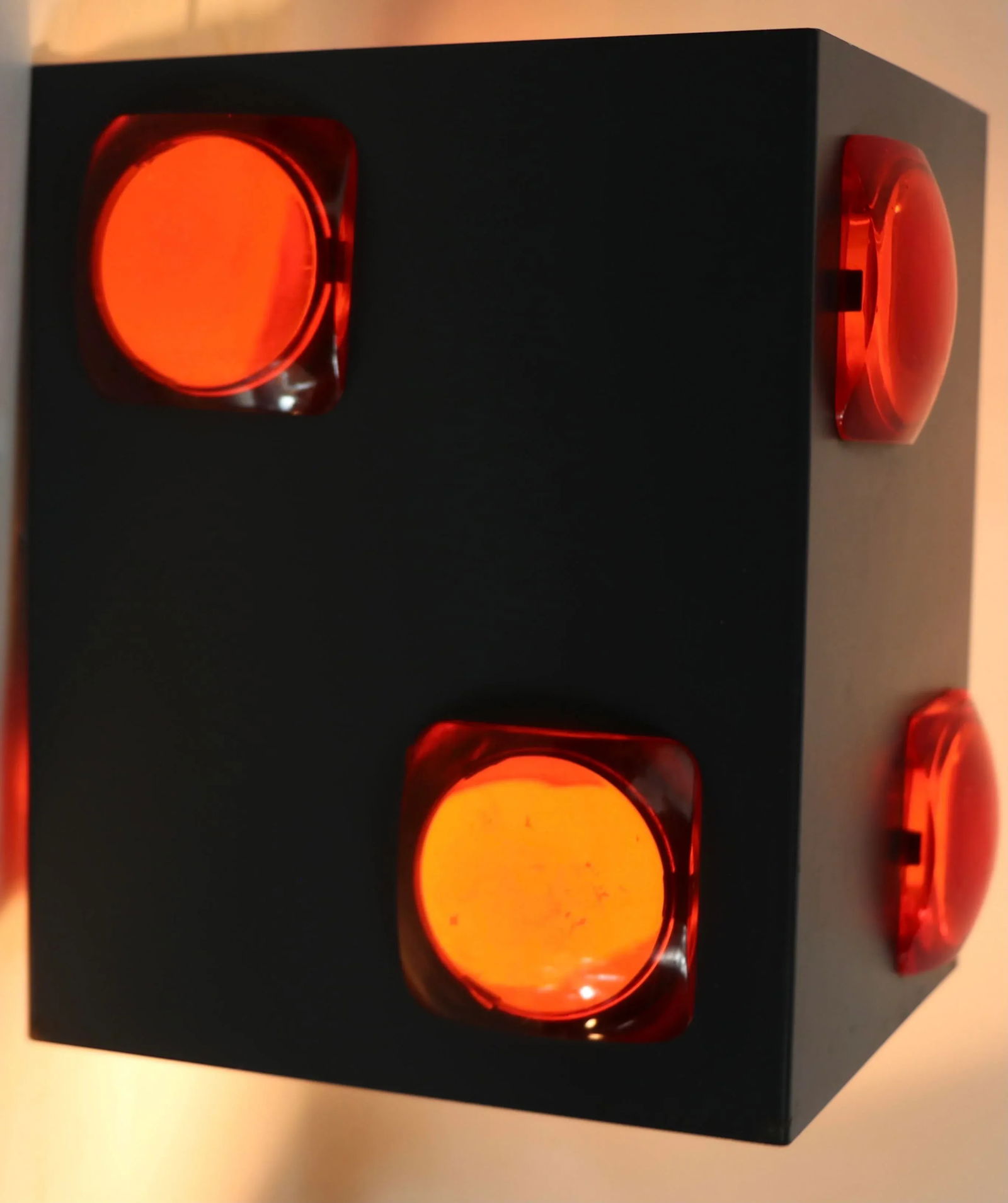 Mid Century Jeweled Shade Possibly Lightolier After Sarfatti - 7