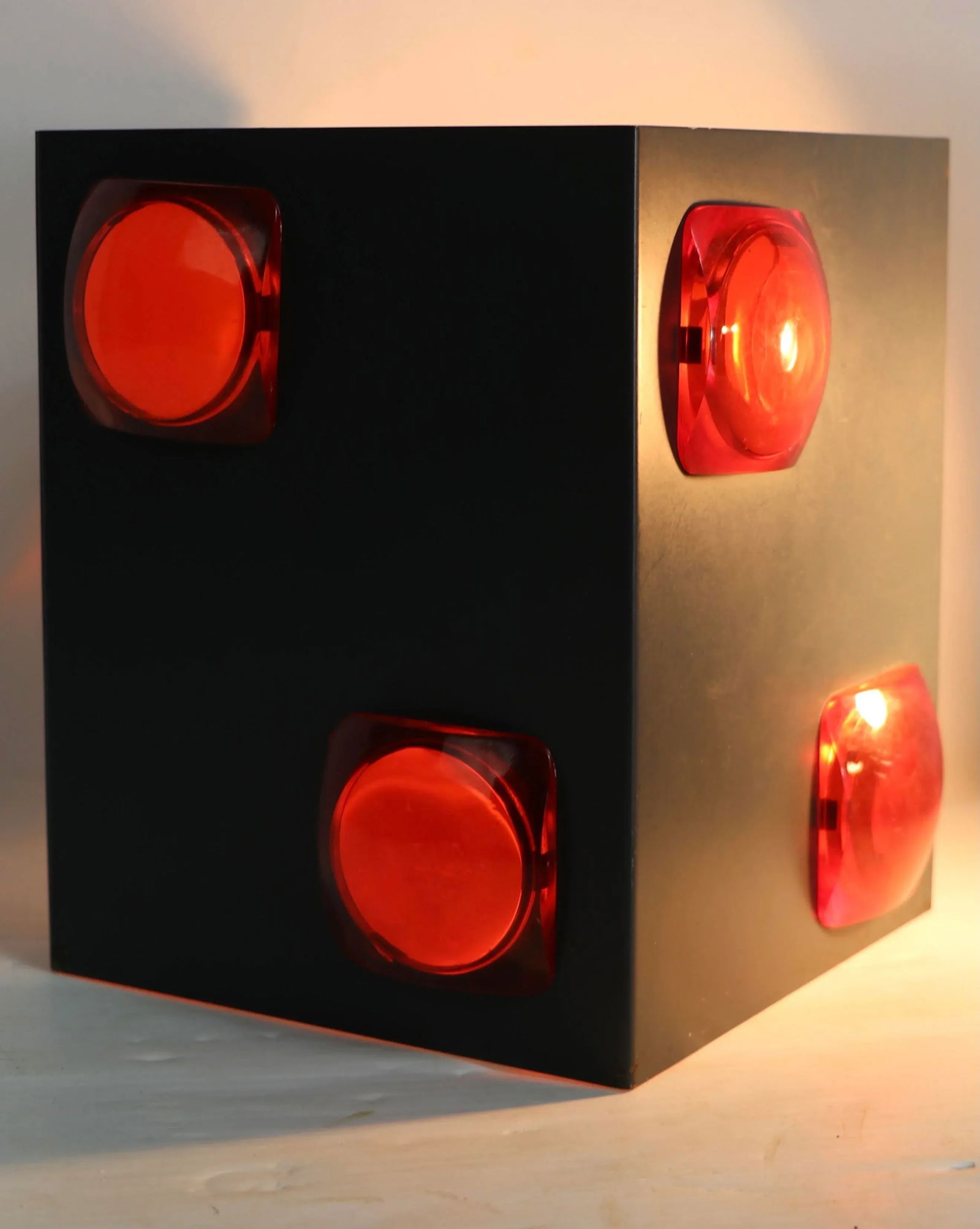 Mid Century Jeweled Shade Possibly Lightolier After Sarfatti - 8