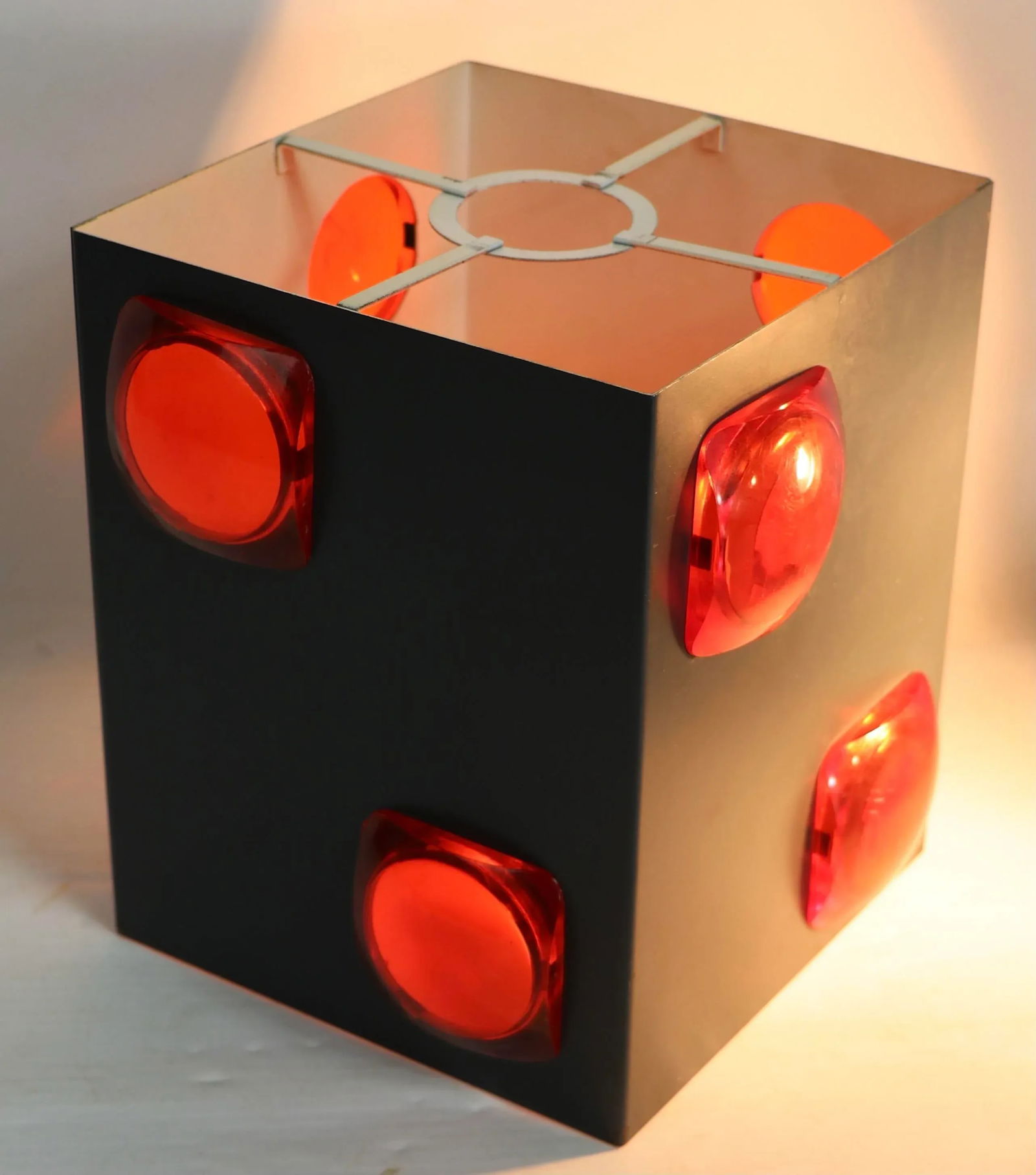 Mid Century Jeweled Shade Possibly Lightolier After Sarfatti - 9