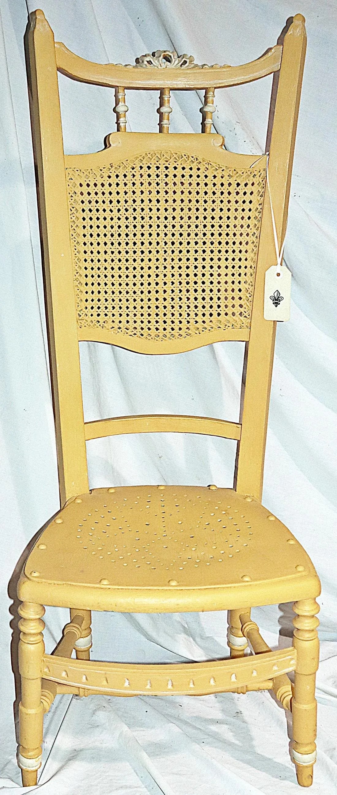 Antique Prie Dieu French Prayer Chair - 7