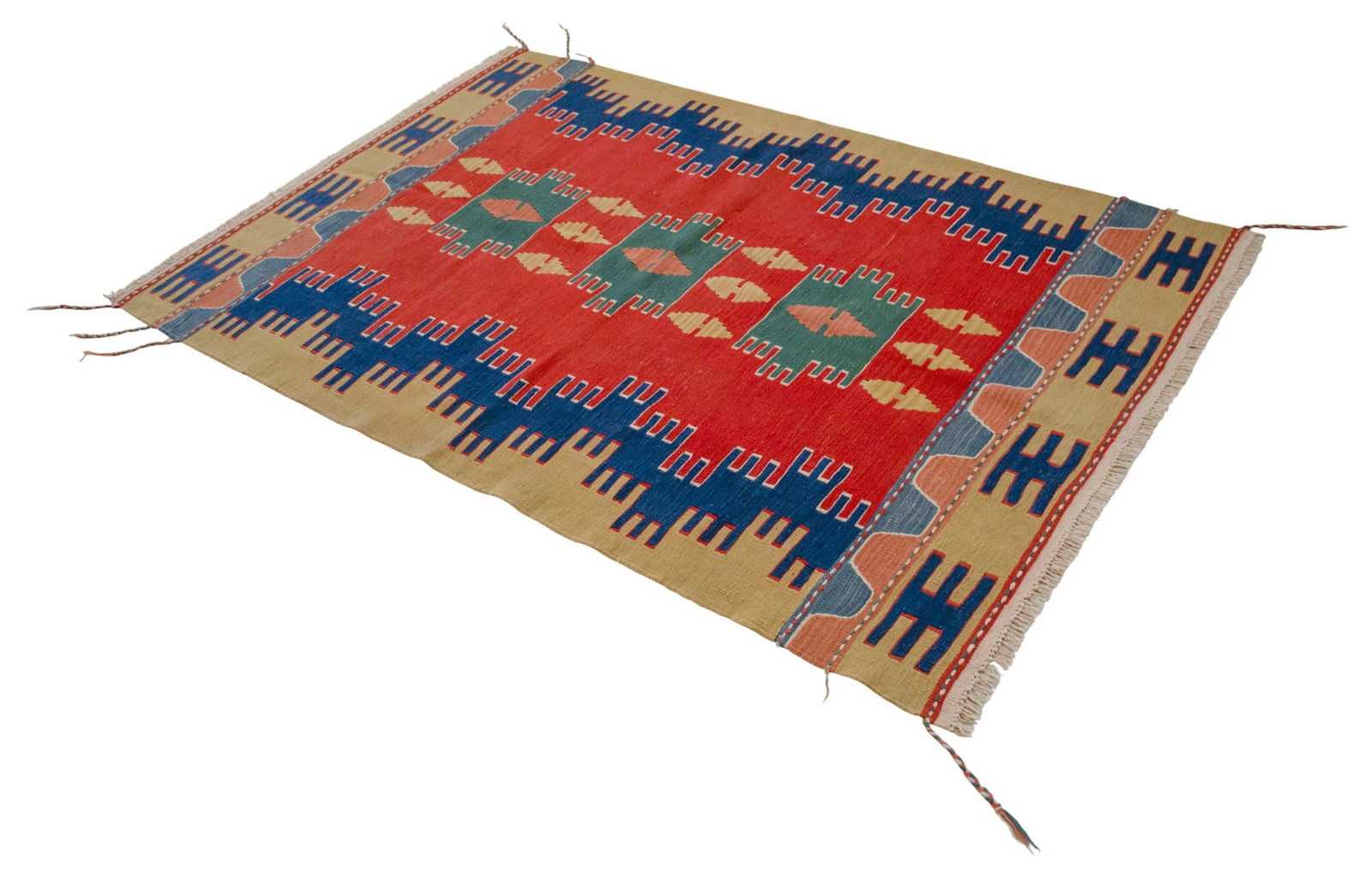 Vintage Hand-Made Turkish Kilim Rug - 4