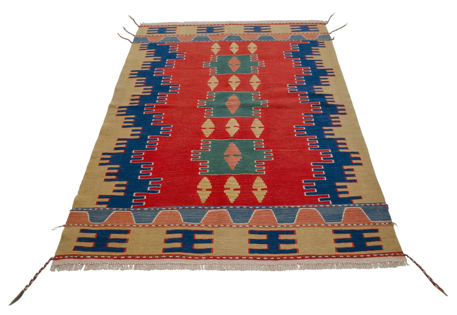 Vintage Hand-Made Turkish Kilim Rug - 5