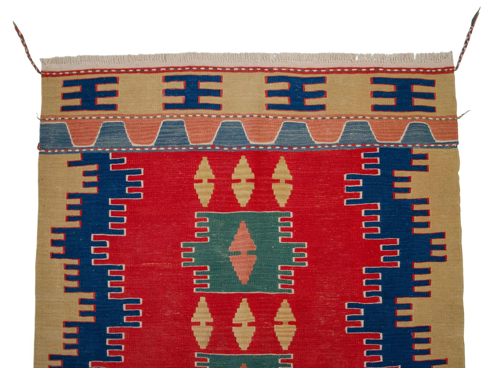 Vintage Hand-Made Turkish Kilim Rug - 8