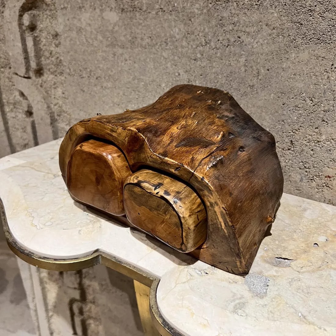 1960s Exotic Cocobolo Jewelry Box Mexico Mid-Century Organic - 5