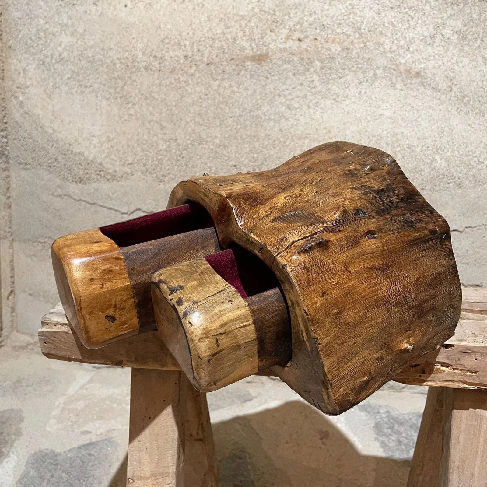 1960s Exotic Cocobolo Jewelry Box Mexico Mid-Century Organic - 7