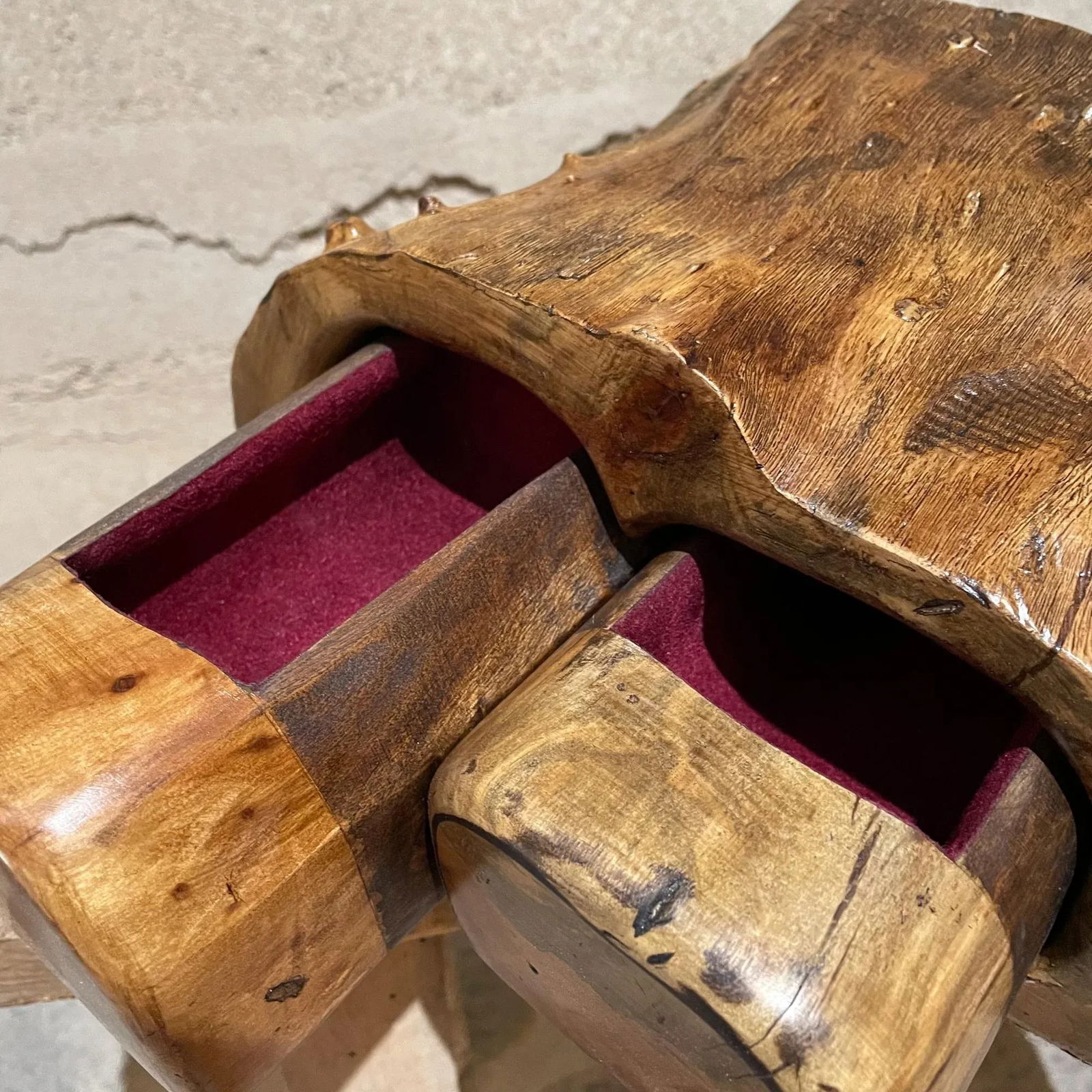 1960s Exotic Cocobolo Jewelry Box Mexico Mid-Century Organic - 8