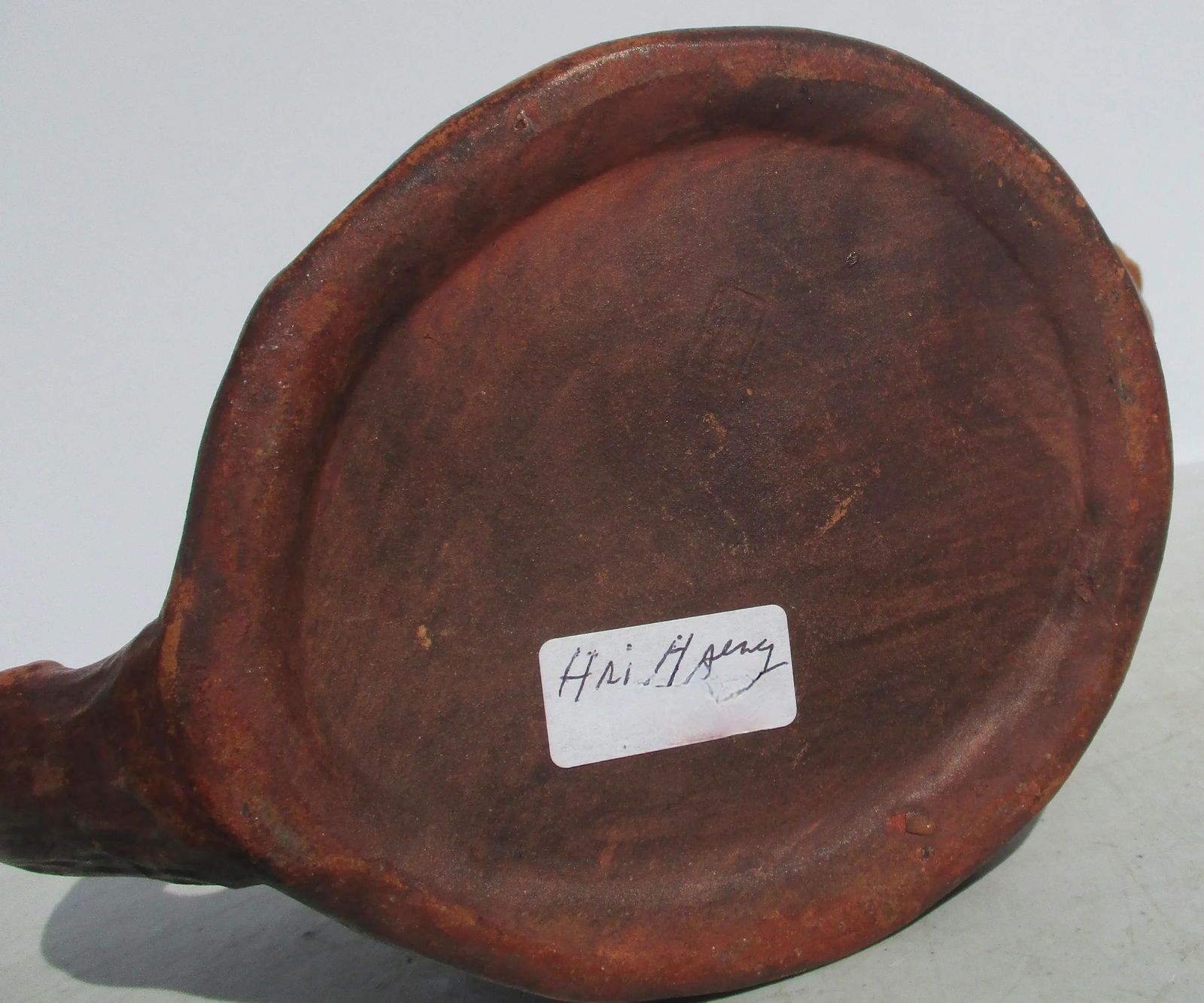 Chinese Folk Art Terra Cotta TeaPot Vintage 50s' - 7