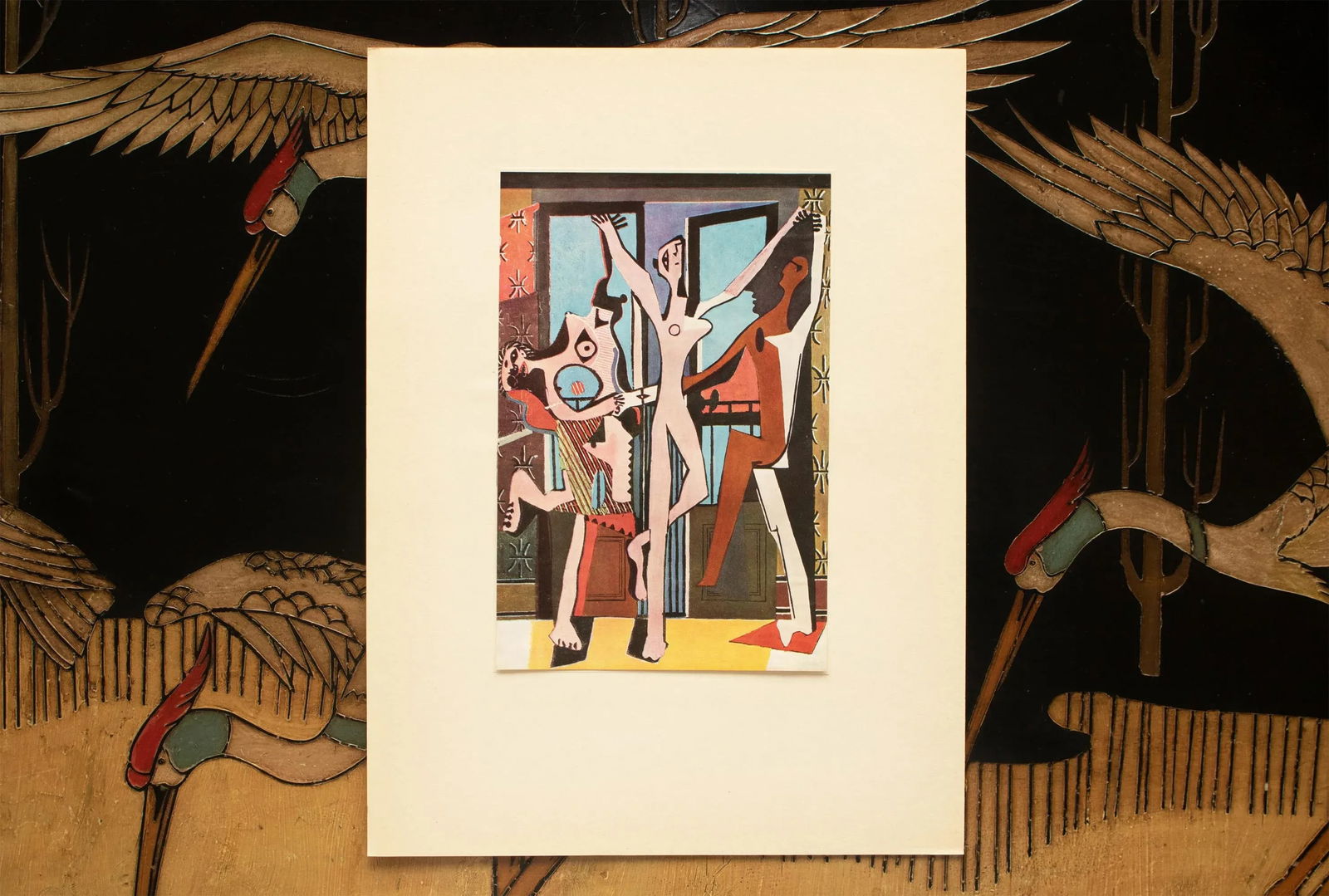 1960s After Pablo Picasso "The Dancers", Period Cubist Full-Color Print - 3