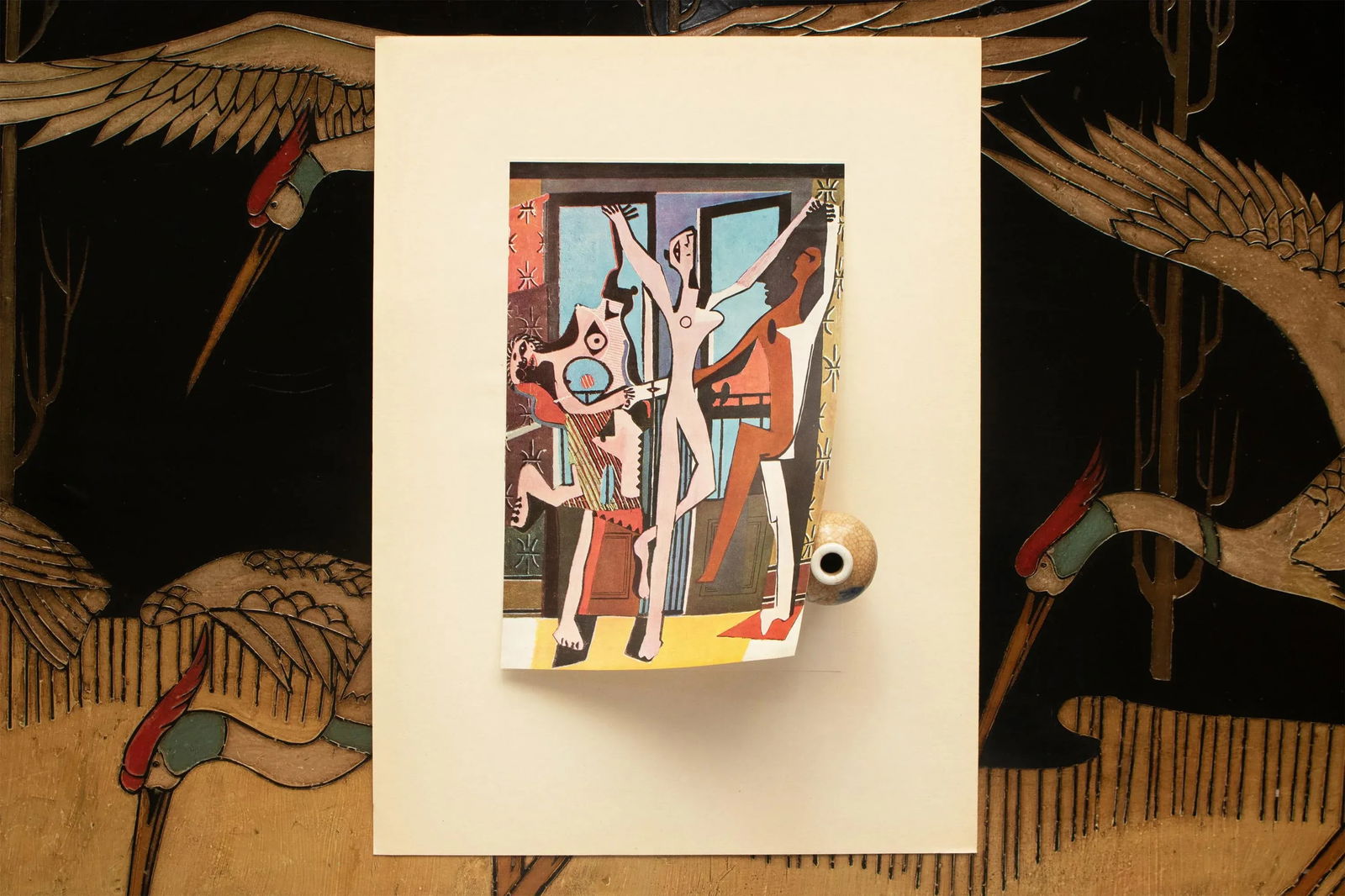 1960s After Pablo Picasso "The Dancers", Period Cubist Full-Color Print - 4