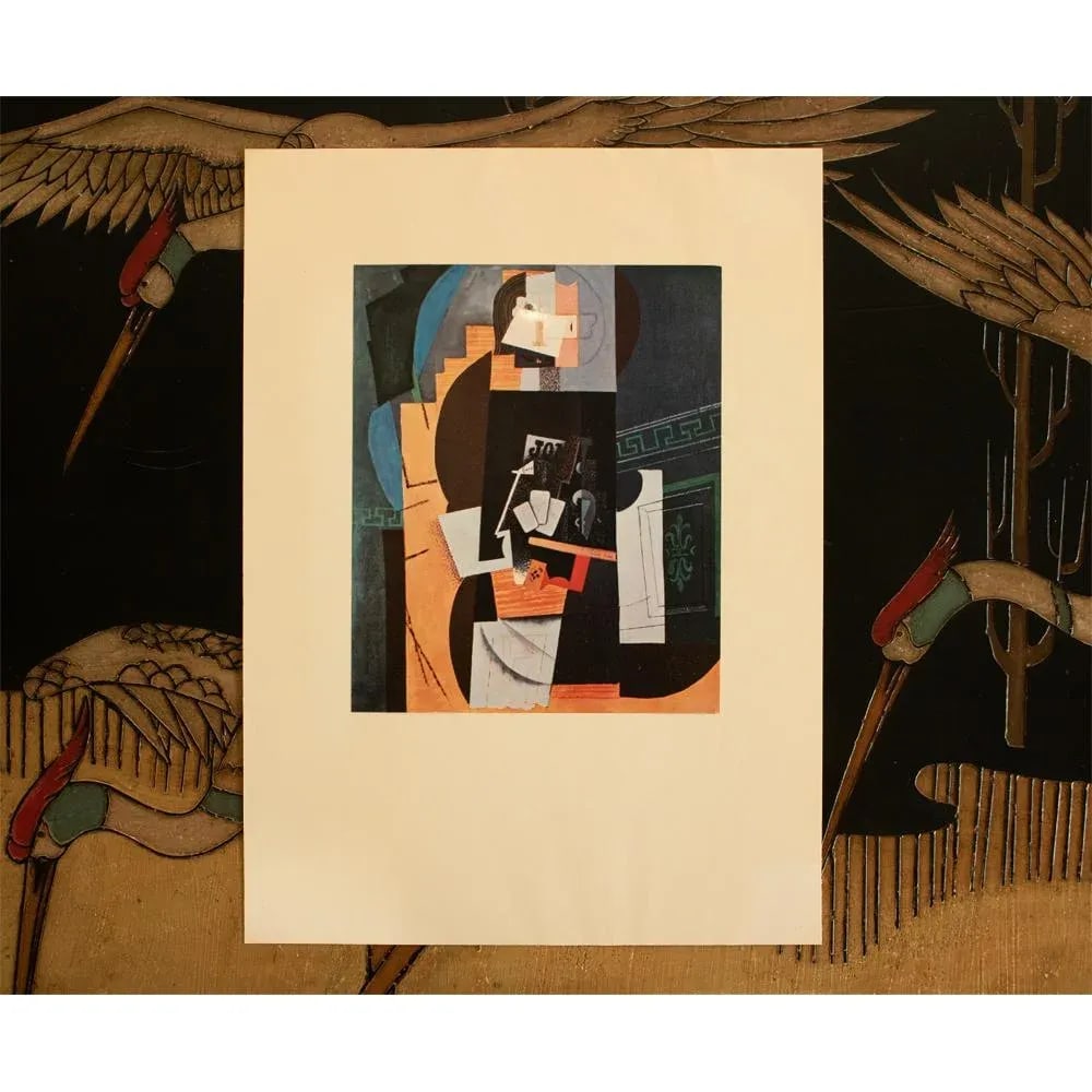 1960s After Pablo Picasso "Card Player" (1913-1914) Abstract Painting, Vintage Print - 4