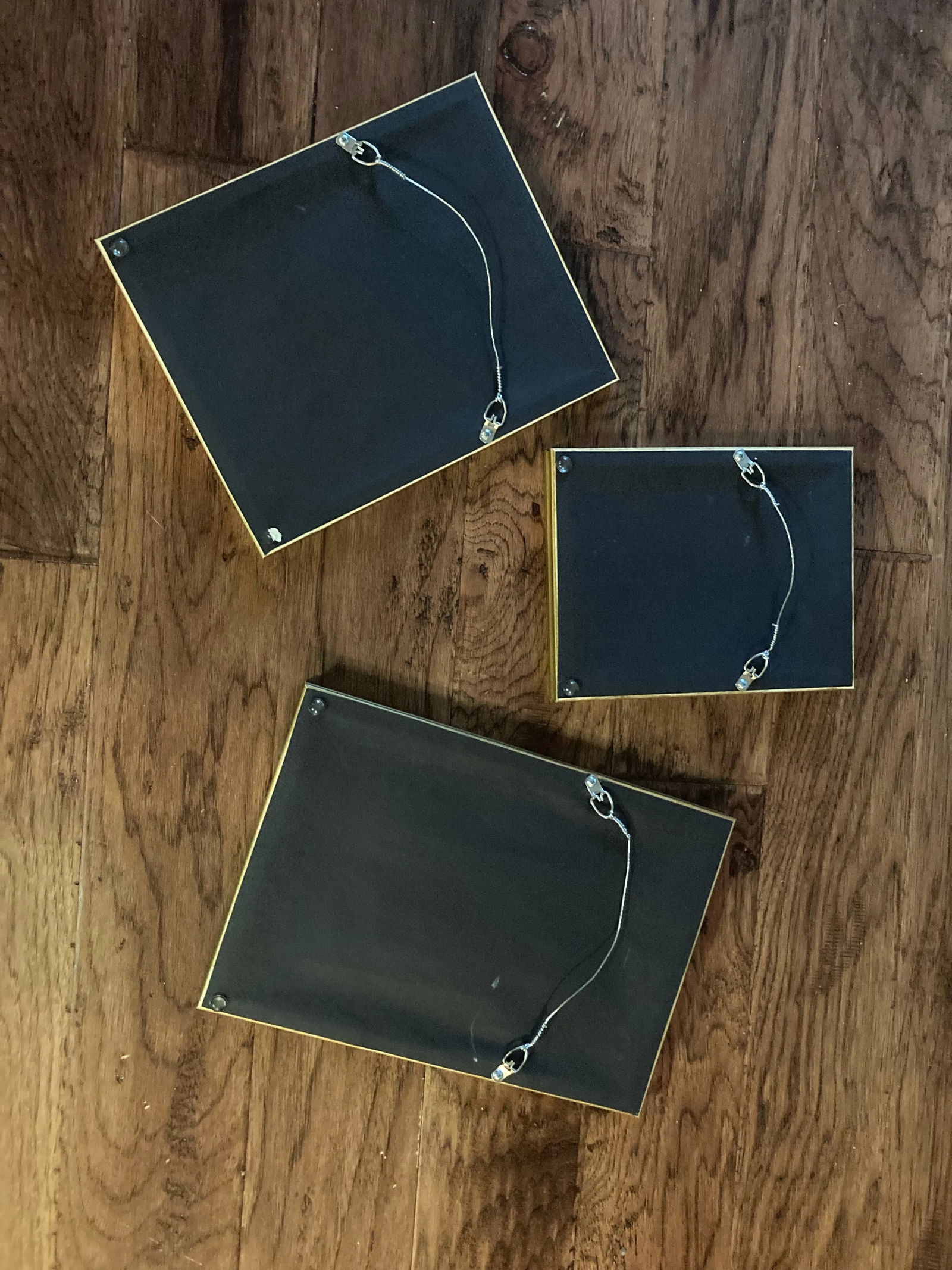 Antique Engraved Silhouettes in Giltwood Frames -Set of 3 - 7